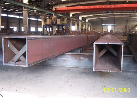 welded box steel columns